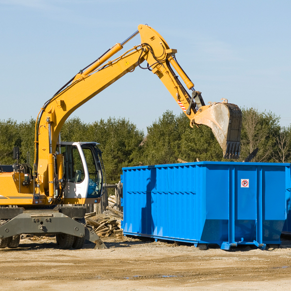 are there any restrictions on where a residential dumpster can be placed in Piney Point Village TX